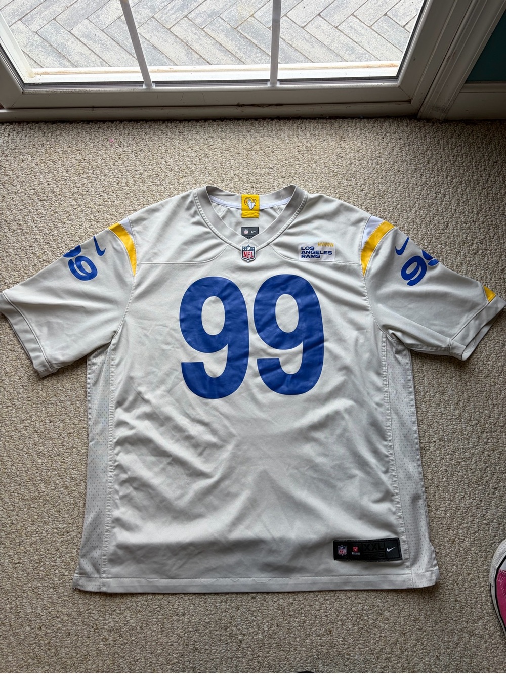Los Angeles Rams Aaron Donald "Bone" alternate game jersey. Size XXL.